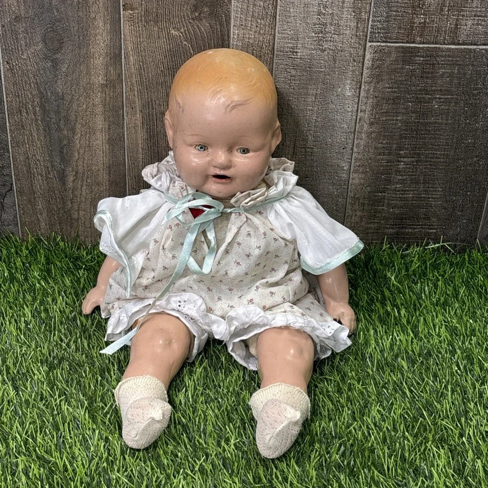 Antique 1920s Composition Baby Doll Possible Horseman Effanbee 18